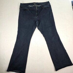 Forever 21+ Women’s Plus 20 Flare Jeans Stretch Dark Wash High Rise